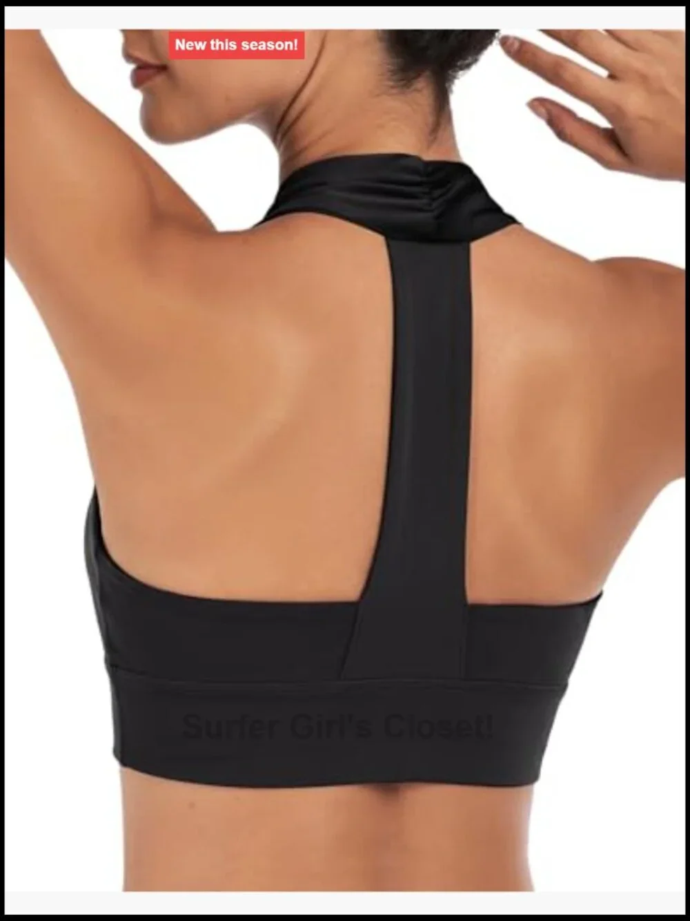 Halter Sports Bra Cropped Workout Top Medium Impact Pilates Bra Racerback Tank